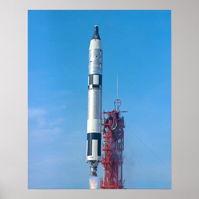 Gemini 6A Launch Poster (Framsidan)