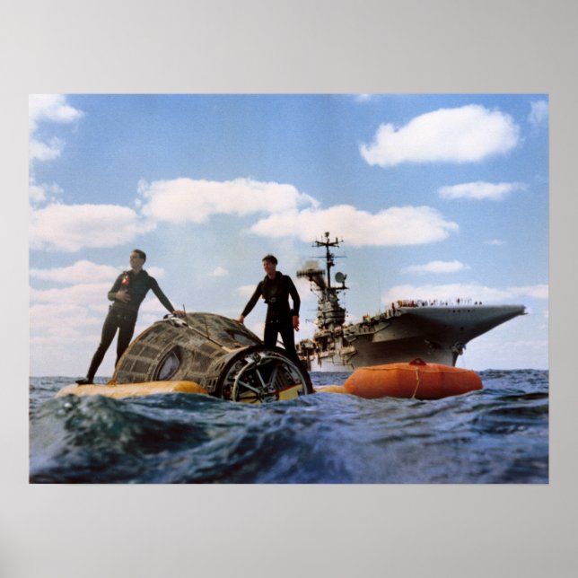 Gemini 6A Splashdown & Recovery Poster (Framsidan)