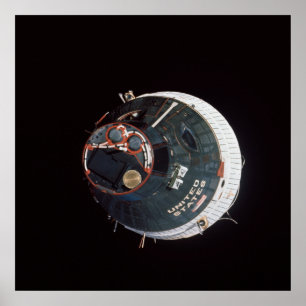 Gemini 7 rymdfarkoster betraktad från Gemini 6A Poster