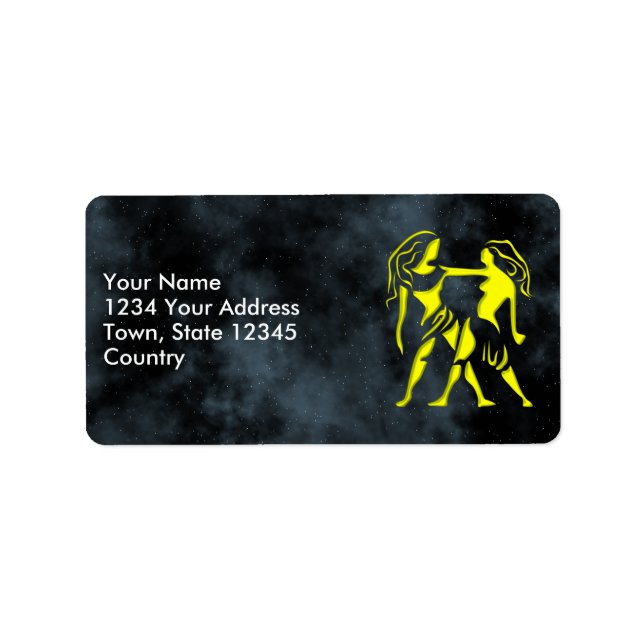 Gemini Adressetikett (Framsidan)