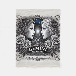 Gemini "Aldrig Bara en Sak" Fleece Blanket