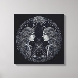 Gemini Astrological Sign May 21-June 20 Canvastryck