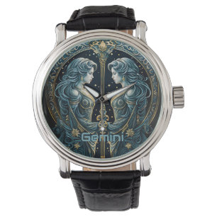 Gemini astrologitecken armbandsur