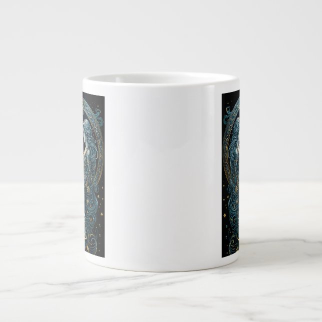 Gemini astrologitecken jumbo mugg (Framsidan)