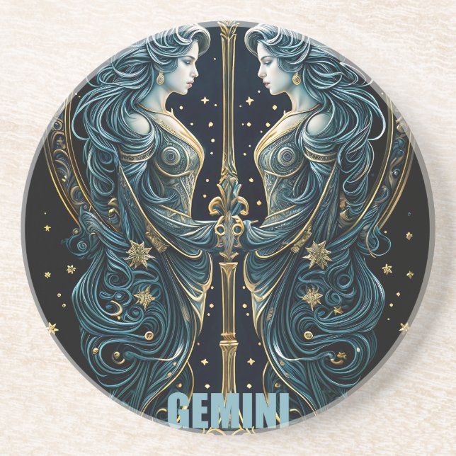 Gemini astrologitecken underlägg (Framsidan)