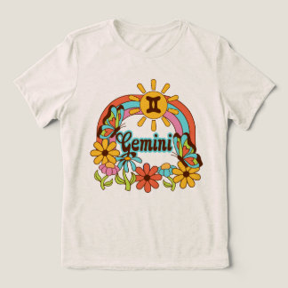 Gemini astrology, födelsetecken Zodiac butterfly t Shirt
