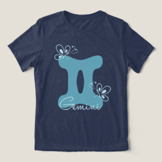 Gemini astrology, födelsetecken Zodiac butterfly t Shirt