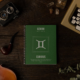 Gemini Astrology-tecken Anteckningsbok