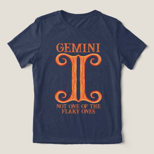 Gemini astrology twillingar födelsetecken zodiac e t shirt (Design Framsida)