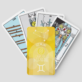 Gemini Astrology Zodiac Signera Photo Anpassningsb Casinokort