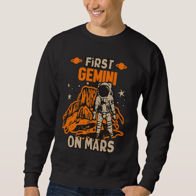 Gemini Astronaut Lång Ärmad Tröja (Framsida)