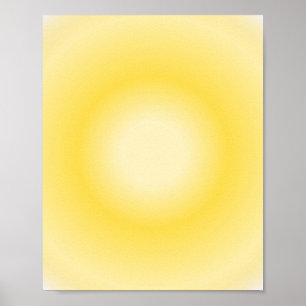 Gemini Aura Gradient, Gemini Zodiac, Gult Aura Poster