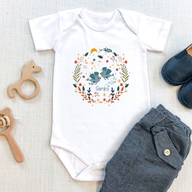 Gemini Baby Clothing - Twillingars Theme Zodiac Si T Shirt (Skapare uppladdad)