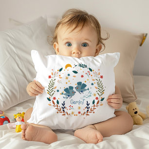 Gemini Baby Zodiac Nursery Pillow Kudde