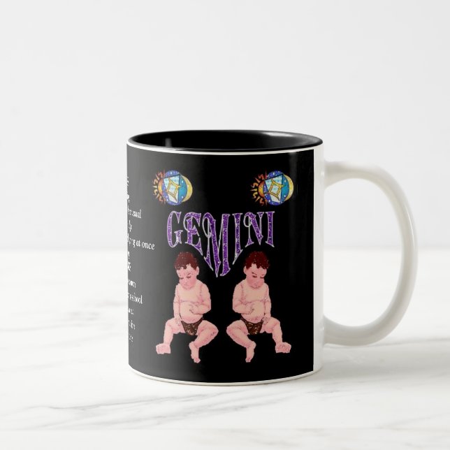 Gemini Birth Sign Zodiac Mugg (Höger)