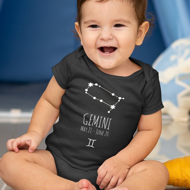 Gemini Birth-tecken | Zodiac Constellation T Shirt (Skapare uppladdad)