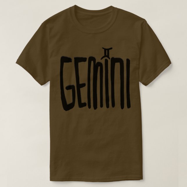 Gemini Birthday Gemini Zodiac T Shirt (Design framsida)