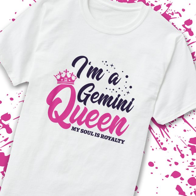 Gemini Birthday Queen Astrology Zodiac Sign Soul T Shirt (Skapare uppladdad)