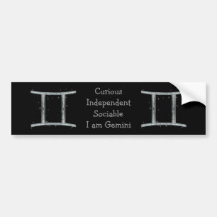 Gemini Bumper Sticker Bildekal