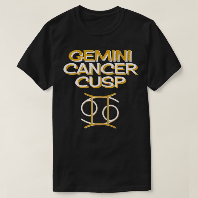Gemini Cancer Cups  T Shirt (Design framsida)