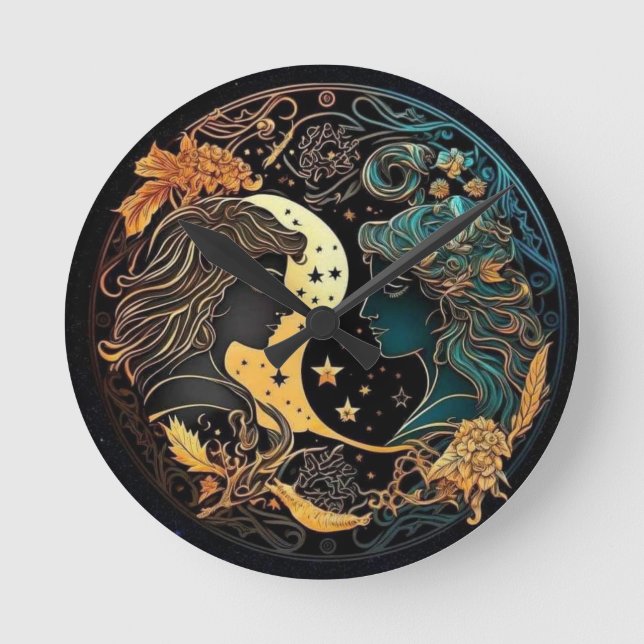 Gemini Clock Rund Klocka (Framsida)