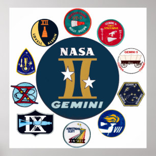 Gemini Commemorative Logotyp Poster