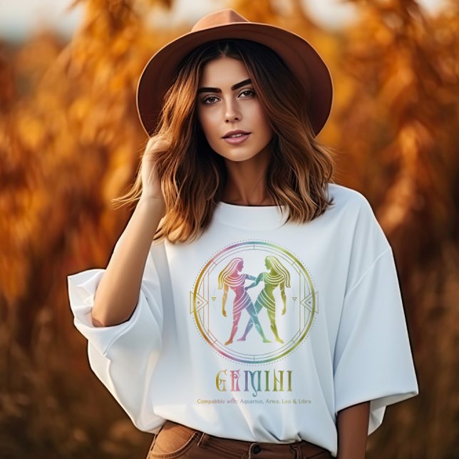 Gemini Compatibility Designad T Shirt (Skapare uppladdad)