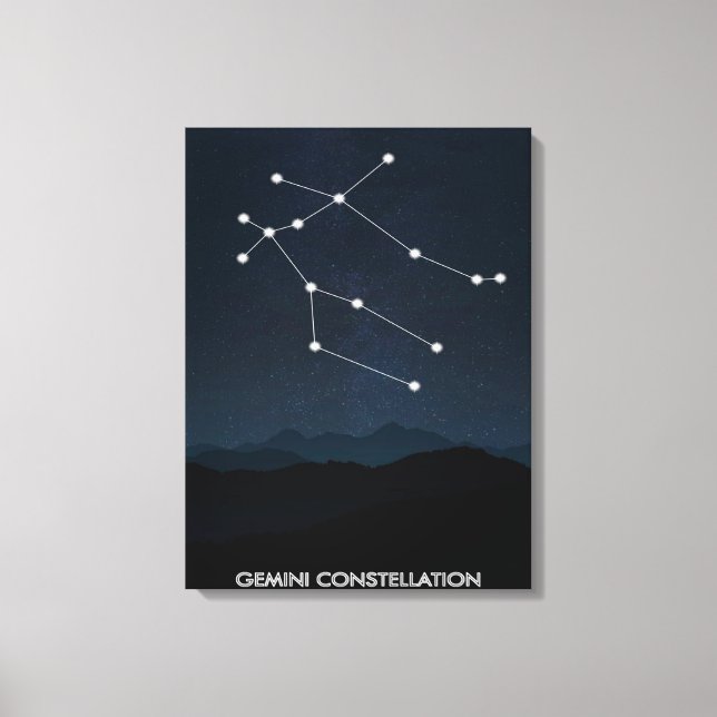 Gemini Constellation Canvas | Dekoration för Nice- (Framsida)