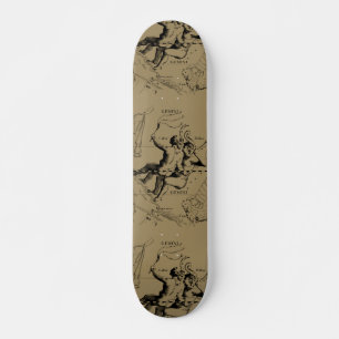 Gemini Constellation Hevelius 1690 Engrave Mini Skateboard Bräda 18,5 Cm
