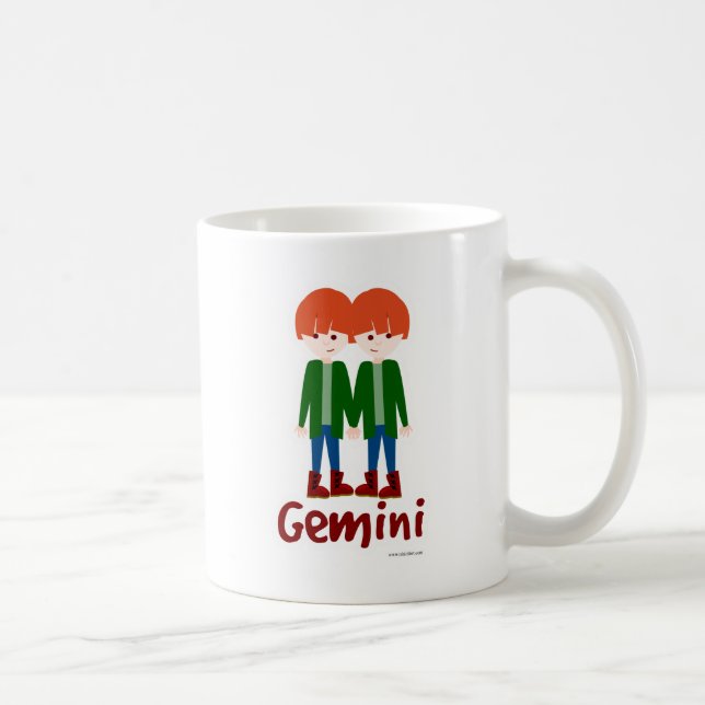 Gemini Cute Twillingars Symbol Kaffemugg (Höger)