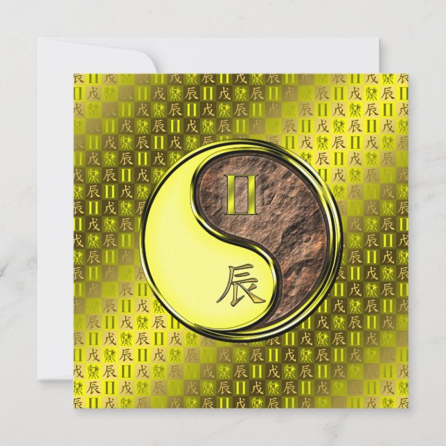 Gemini & Earth Dragon Kort (Framsida)