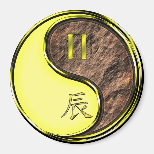 Gemini & Earth Dragon Magnet (Framsidan)