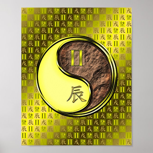 Gemini & Earth Dragon Poster (Framsidan)