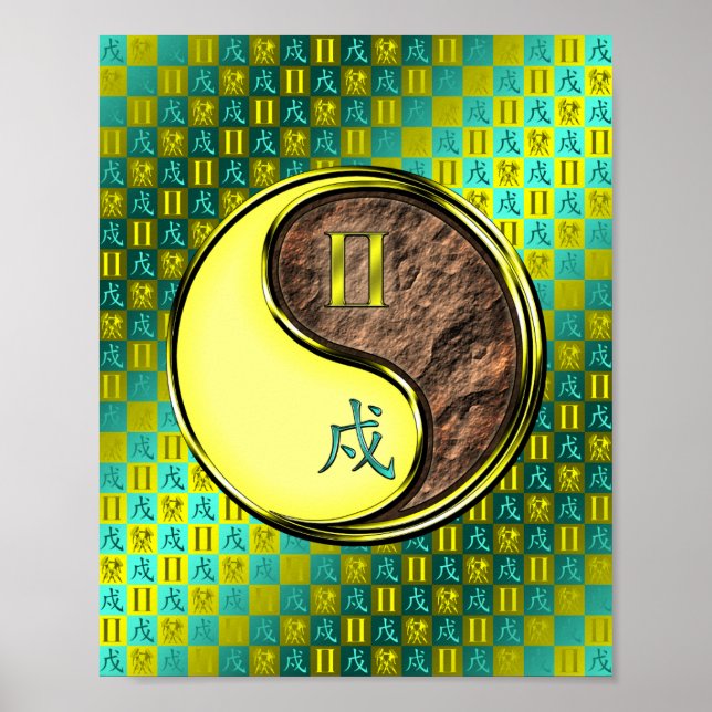 Gemini & Earth Hund Poster (Framsidan)