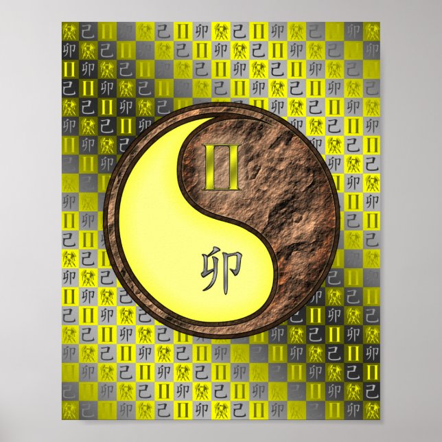 Gemini & Earth Rabbit Poster (Framsidan)