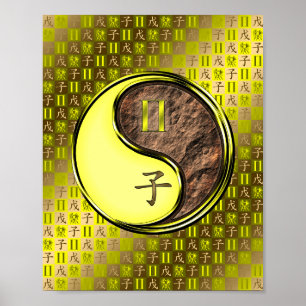 Gemini & Earth Råtta Poster