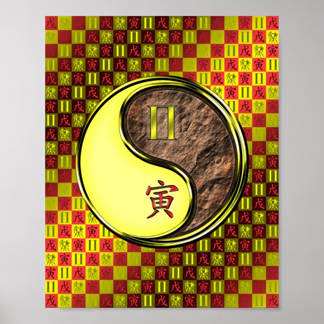 Gemini & Earth Tiger Poster (Framsidan)