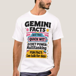 Gemini Facts: Snabbsökning, Multitasking och Endle T Shirt