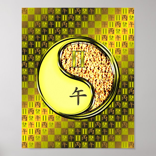 Gemini & Fire Horse Poster (Framsidan)