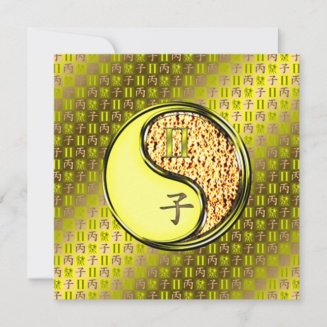 Gemini & Fire Råtta Kort (Framsida)