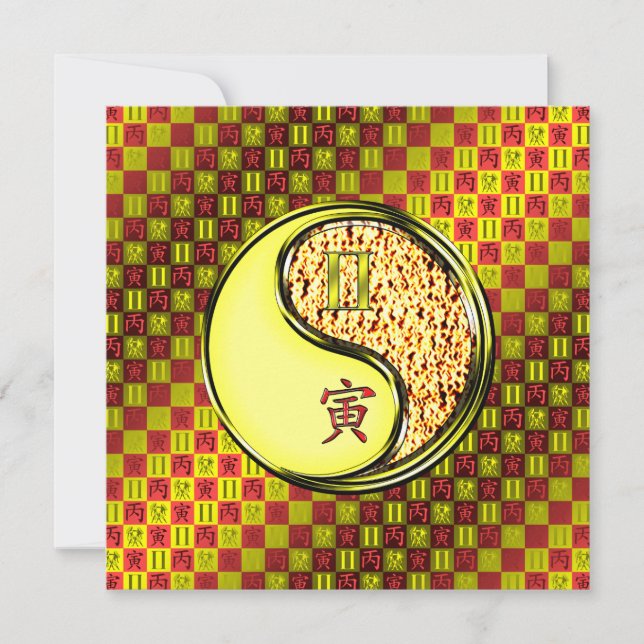 Gemini & Fire Tiger Kort (Framsida)