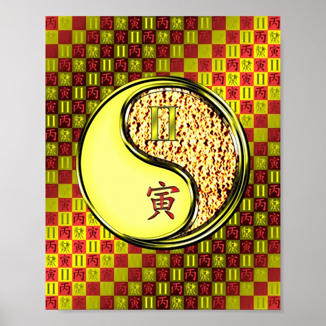 Gemini & Fire Tiger Poster (Framsidan)