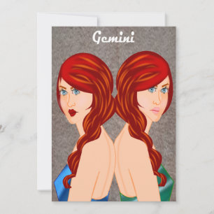 Gemini Flat Card Julkort