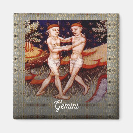Gemini, Födelsedagsfesten Twillingar Zodiac Sign Magnet