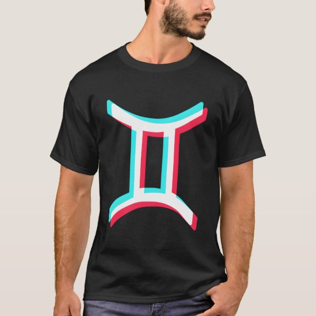 Gemini For And Zodiac Gemini T Shirt (Framsida)