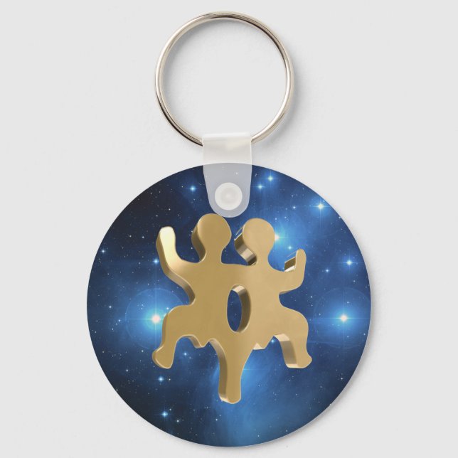 Gemini Gemelli Nyckelring (Framsida)