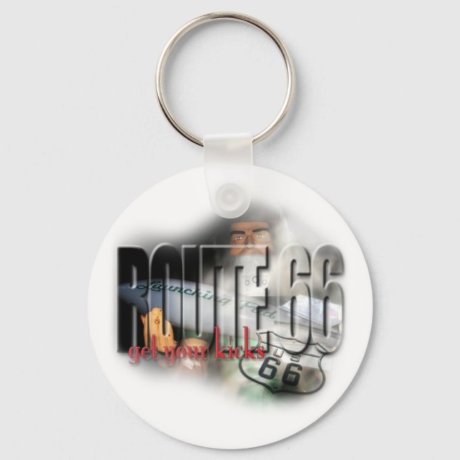 Gemini Giant - Route 66 Nyckelring (Framsida)