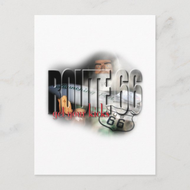 Gemini Giant - Route 66 Vykort (Framsida)