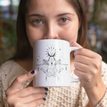 Gemini Girl 15oz Black Rim Mugg