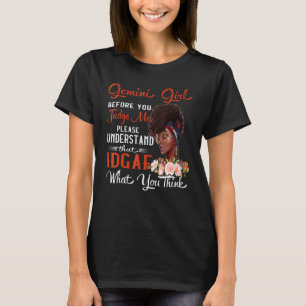 Gemini Girl Innan du dömer mig till Birthday Celeb T Shirt